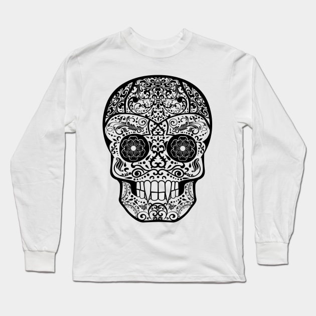 Calavera Nosferatu Long Sleeve T-Shirt by Magmata